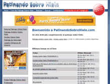 Tablet Screenshot of patinandosobrehielo.com